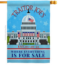 Traitor Joe&#39;S House Flag Political 28 X40 Double-Sided Banner - £29.44 GBP