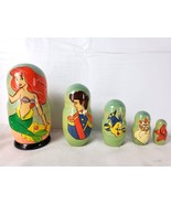 Disney Little Mermaid Russian Nesting Dolls 5 Pieces - £26.44 GBP