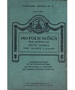140 Folk-Songs Words and Melodies Only, Rote Songs for Grades I, II and ... - £5.75 GBP