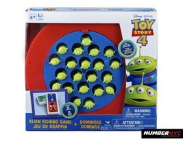 2 In 1 Kids Games Disney Pixar Toy Story 4 Alien Fishing Motorized &amp; Dominoes - £14.72 GBP