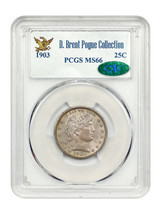 1903 25C PCGS/CAC MS66 ex: Pogue - $5,754.53