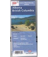 Alberta British Columbia Road Map AAA Provincial Series 2003 2004 - £4.37 GBP