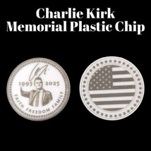 40mm Plastic Memorial Coin for Charlie Kirk – Collectible Challenge Coin... - $9.99