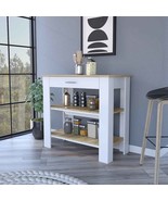 Brooklyn 50 Kitchen Island, Two Shelves, One  Drawer - $337.58 CAD+