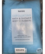 2x Bath Sponges Mesh Back Scrubbers Exfoliating Body Shower Wash Spa 3Ft... - £14.79 GBP