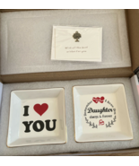2 Pcs 4&quot; Ceramic Ring Trinket Dishes  Jewelry Trays For Daughter -see pi... - $31.70 CAD