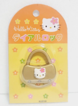 Hello Kitty dial lock Padlock Key SANRIO Retro Rare - $36.12