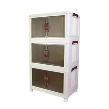 8.6Gal Foldable Double Door Storage Box, Collapsible Plastic Containers ... - $118.99