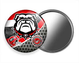 Georgia University Bulldogs Football Team Purse Pocket Hand Mirror Fan Gift Idea - £8.56 GBP