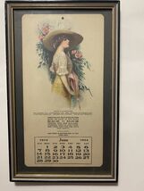 1914 Frank H Desch Advertising Calendar Girl June - €64,26 EUR