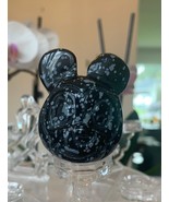 Snowflake Obsidian Mickey Mouse Carved Figurine Disney Rare Stone Carvin... - £21.35 GBP