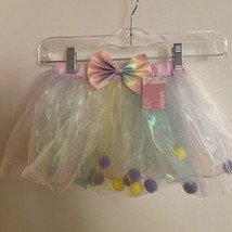 Claire’s Girls Tutu Waist 20” To 24” Extra Small 3 /4 Iridescent Tulle - £5.69 GBP