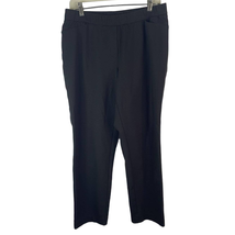 J Jill Ponte Slim Leg Pants Brown Pullon Crop Size Mp Stretch High Waisted - $18.83