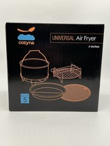 Cozyna Universal Air Fryer Accessories Set Rack Baking Pizza Pan 7in - £19.78 GBP
