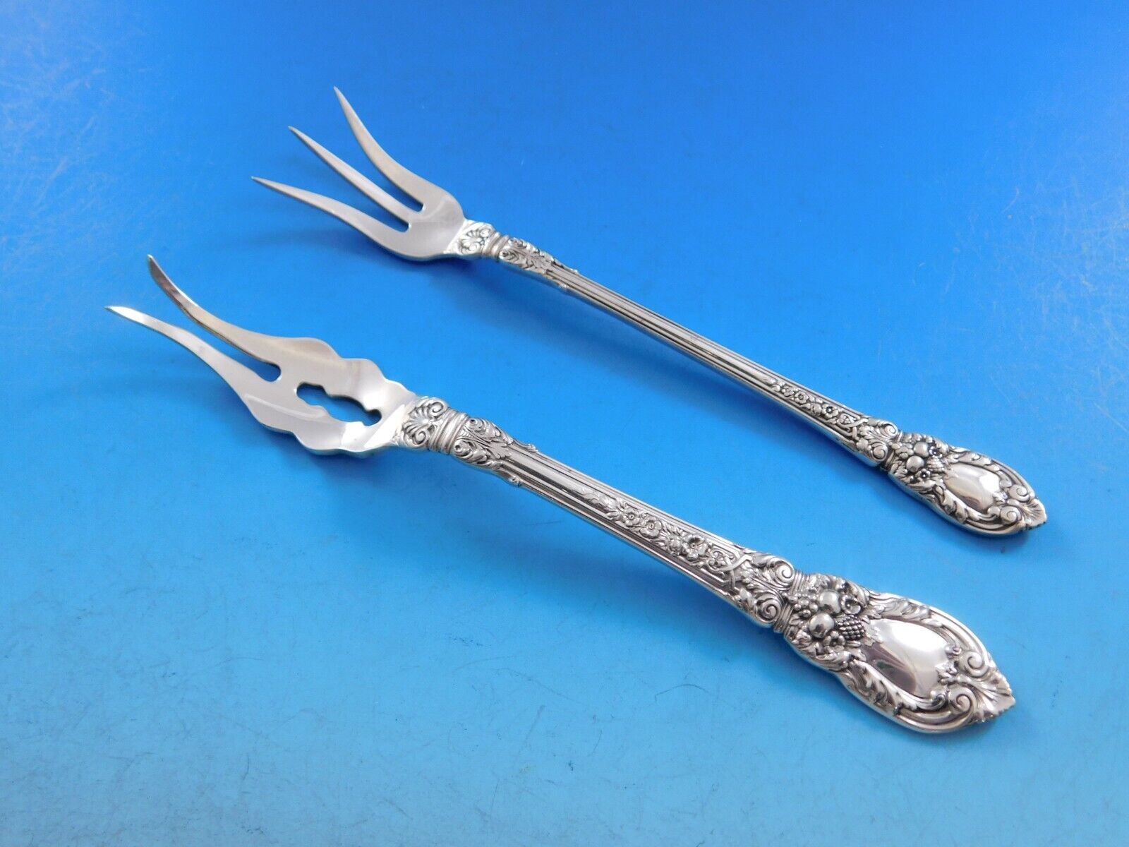 Charles II by Lunt Sterling Silver Flatware Set For 12 Service 174 Pieces Dinner Item image 6