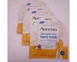 LOT OF 3 Aveeno Hand Mask Repairing CICA Prebiotic Oat Shea Butter 2 Glo... - $12.86