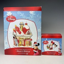 Department 56 Disney Minnie&#39;s Bakery &amp; Custom Cookies Christmas Village Lot - £131.24 GBP