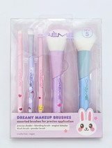 The Creme Shop Pastel Dreamy Makeup Brushes Brush Set 5 Pieces Soft Bris... - $25.11