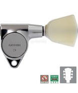 NEW Gotoh SG301-P4N Tuners w/ Keystone Buttons Tuning Keys Set 3x3 - CHROME - £77.84 GBP