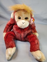 Ty Buddy Buddy Schweetheart Plush Orangutan Red w Black Brown 14in 1999 EUC - £17.08 GBP