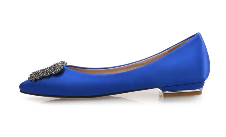 New arrival Spring and Autumn womens Fashion Flat black/blue/pink pointed Toe pa - £189.64 GBP