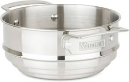 Culinary Stainless Steel Universal Steamer Insert and Colander, Fits 2-4 - $2,786.30 MXN