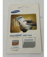 Samsung EVO 16GB Micro SD SDHC MicroSD Card Class 48Mb/s MB-MP16D W Adapter - £10.71 GBP