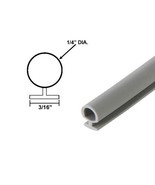 Gordon Glass® Automotive Grey Bulb Type Gasket, 1/4&quot; Dia., 3/16&quot; Backing -  - $38.04