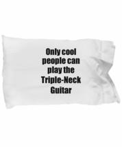 Triple-Neck Guitar Player Pillowcase Musician Funny Gift Idea Bed Body P... - £17.38 GBP