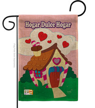 Welcome Hogar Dulce Burlap - Impressions Decorative Garden Flag G150040-DB - £18.35 GBP