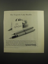 1960 Sheaffer&#39;s Lady Sheaffer Pen Advertisement - The exquisite Lady Sheaffer - £11.95 GBP