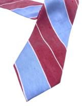 Ralph Lauren Tie Silk Slub Linen Blend Mens Light Blue Rose Red Dark Pin... - £59.68 GBP