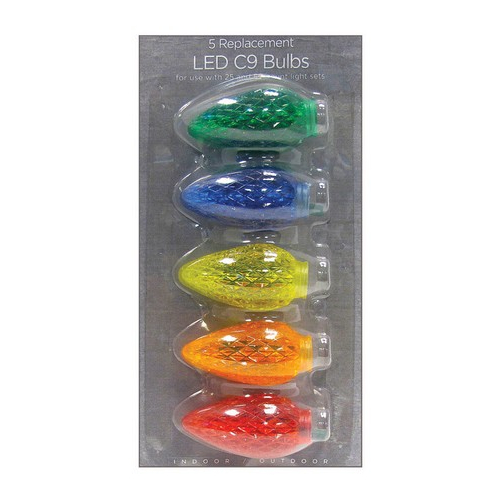 11228-71 Multi-color Faceted LED C9 Replacement Bulbs - $27.94