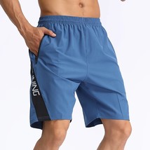 Men Prints Running Shorts 2021 New Summer Quick Drying  Shorts Zipper Pockets Jo - £88.96 GBP