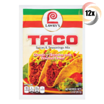12x Packets Lawry's Original Taco Spices &  Seasoning Mix | No MSG | 1oz - £23.77 GBP