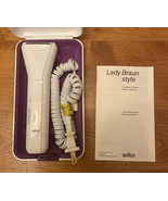 Vintage Woman&#39;s Lady Braun Style Electric Shaver With Cord and Case TESTED - $36.51