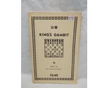 1973 Kings Gambit Trevor Hay Chess Book/Booklet - $39.59