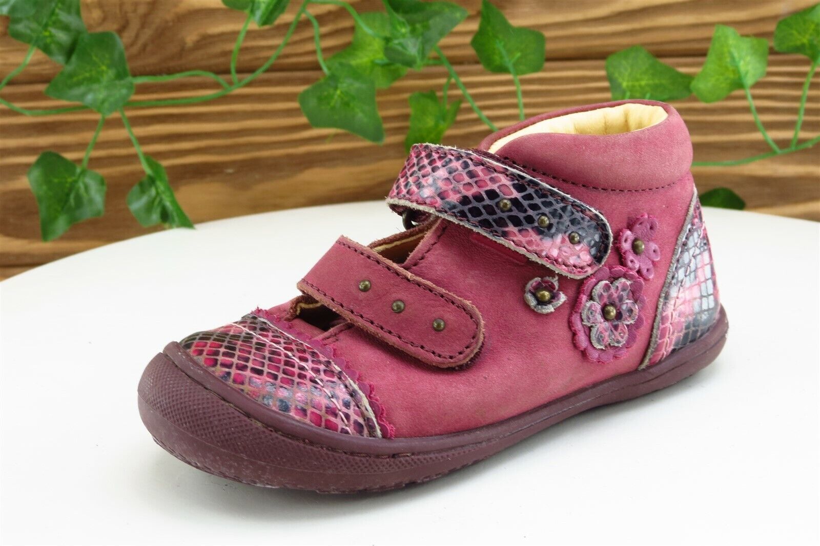 Primigi Toddler Girls 24 Medium Pink Sneakers Leather - $21.56