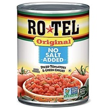 RO-TEL Original No Salt Added Diced Tomatoes and Green Chilies 10 oz - £2.57 GBP