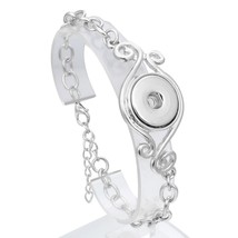 New Fashion Chain Bracelets Metal Snap Bracelet Bangles Fit Rose Gold 18mm Snap  - £8.83 GBP