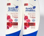 2 Bottles Head &amp; Shoulders 20.6 Oz Smooth &amp; Silky Daily Hair &amp; Scalp Con... - £24.48 GBP