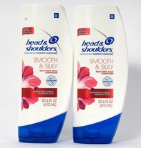 2 Bottles Head &amp; Shoulders 20.6 Oz Smooth &amp; Silky Daily Hair &amp; Scalp Conditioner - £24.40 GBP