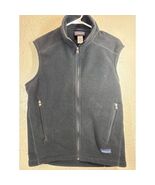 Patagonia Synchilla Full Zip Fleece Vest Black Mock Neck Outdoor Mens Sz... - $70.07 CAD