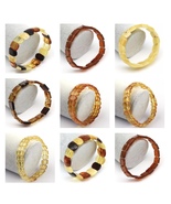 Natural Baltic Amber Elastic Bracelet - 9 Unique Styles - Wholesale - $29.90+