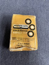 Western Auto Vintage Cardboard Box Contents Wizard Cold Patch Rubber Rep... - £11.87 GBP