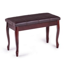 Piano Bench Stool With Padded Cushion And Music Storage, Heavy Duty Pian... - $157.99
