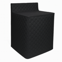 Heavy Duty Quilted Washer Cover Top Load Zippered Black 30x29x42 PEVA - $14.84