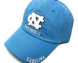 Cleanup UNC North Carolina Tar Heels Logo Solid Blue Curved Bill Adjusta... - $20.53