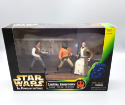 Vintage Star Wars Figures Power Of The Force NIB Cantina Showdown Obi Wan Kenobi - £11.76 GBP