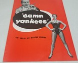 Damn Yankees Tour Souvenir Program Bobby Clark 1957 - $10.98